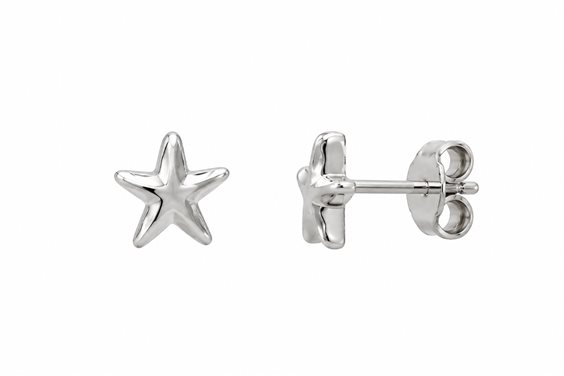Orecchini Lo Scrigno Gioielli Donna in Oro bianco STELLE LUCIDE FRED - STELLE LUCIDE FRED